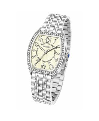 Invicta Women's 69272 Wildflower Quartz PC21S Beige Dial Watch - Silver