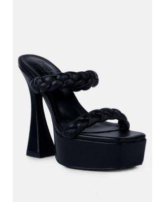 PIN-UP Women's Braided High Heel Sandals