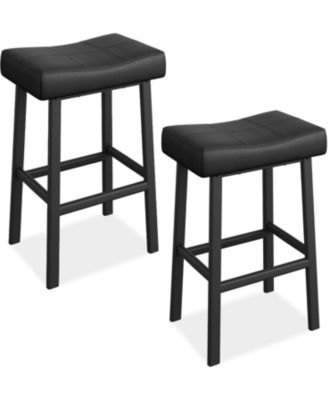Dining Chair Counter Height Bar Stools Set of 2 24 Inch Barstools for Kitchen Dining Room