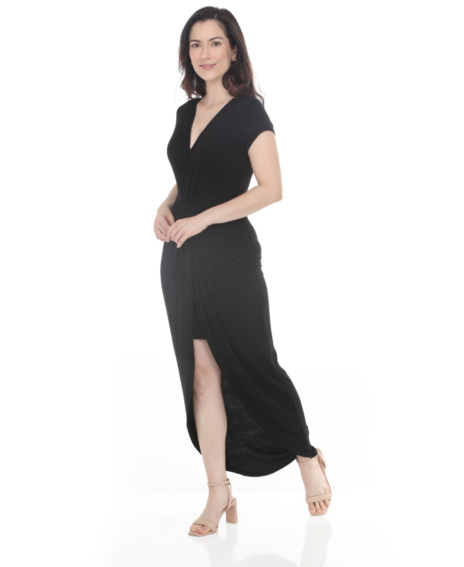 Women's Halter Neck Swing Midi Dress