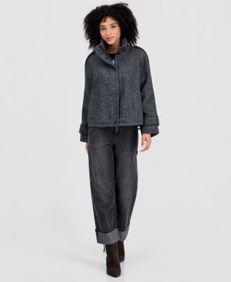 Women's Short-Raglan-Sleeve Coat