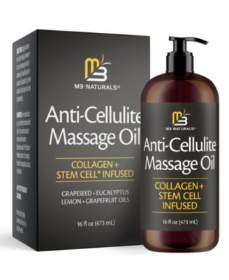 Firming Body Massage Oil | Collagen & Stem Cell Blend | Smooths Skin Texture | 16 Fl Oz