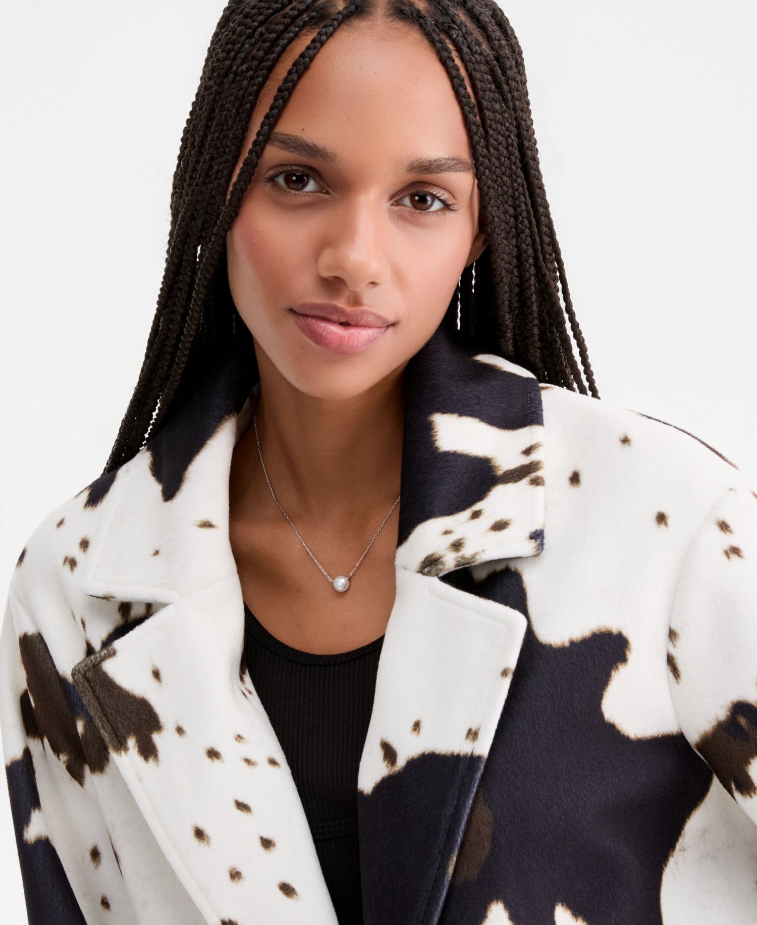 Juniors' Long Single-Breasted Walker Coat