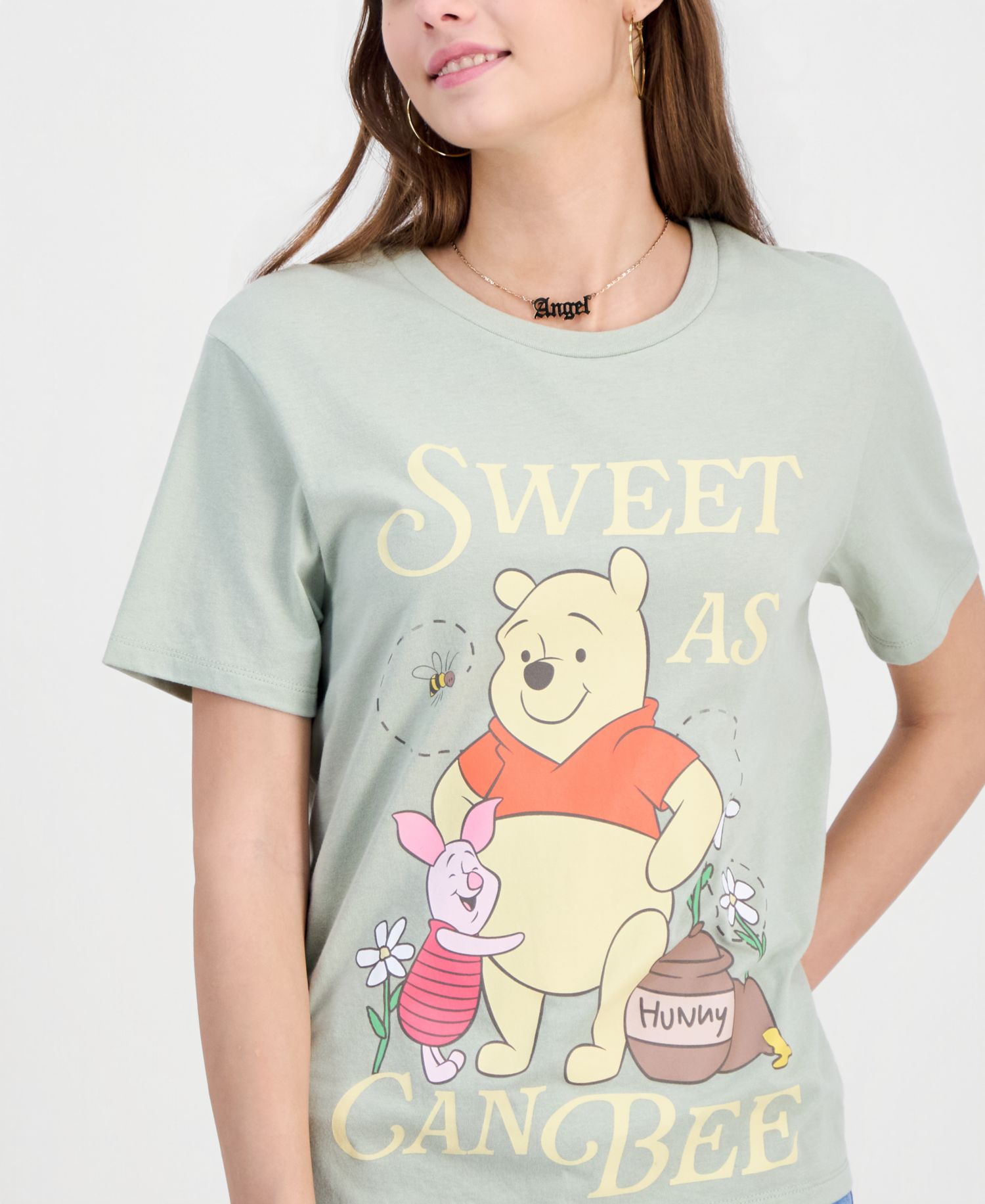 Juniors' Winnie The Pooh Crewneck Tee