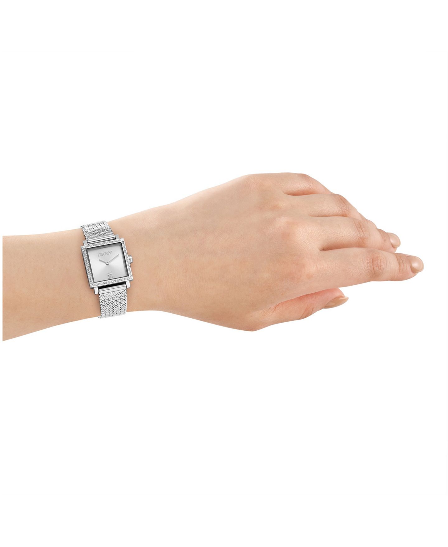 Женские часы DKNY Milanese Quartz Stainless Steel Bracelet Watch 24x31mm — фото 4
