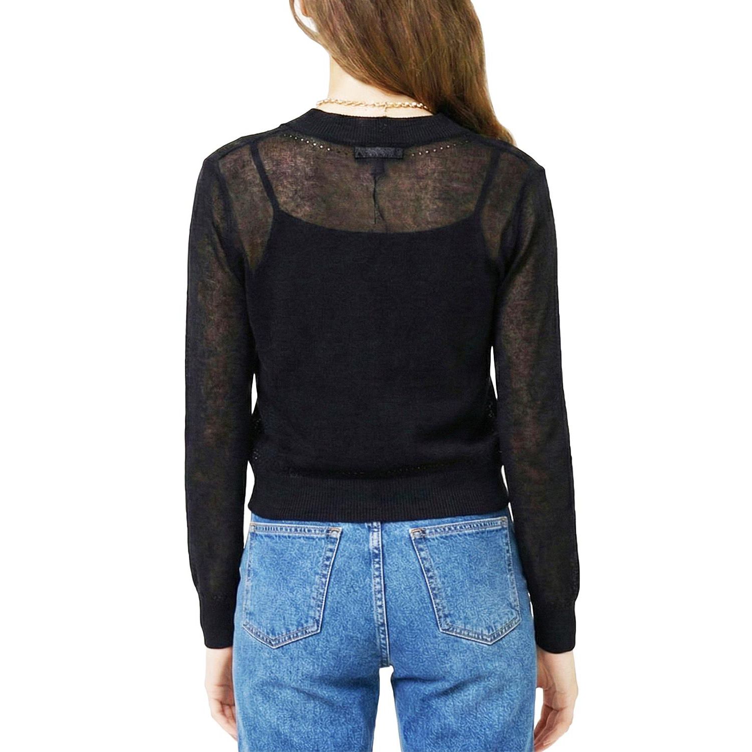 Women's Serena Sheer Pointelle Cardigan