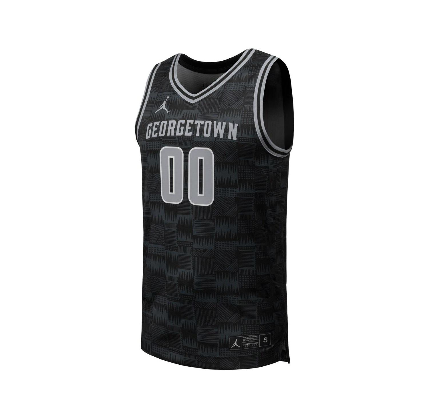 Men's 00 Black Georgetown Hoyas Replica Basketball Jersey