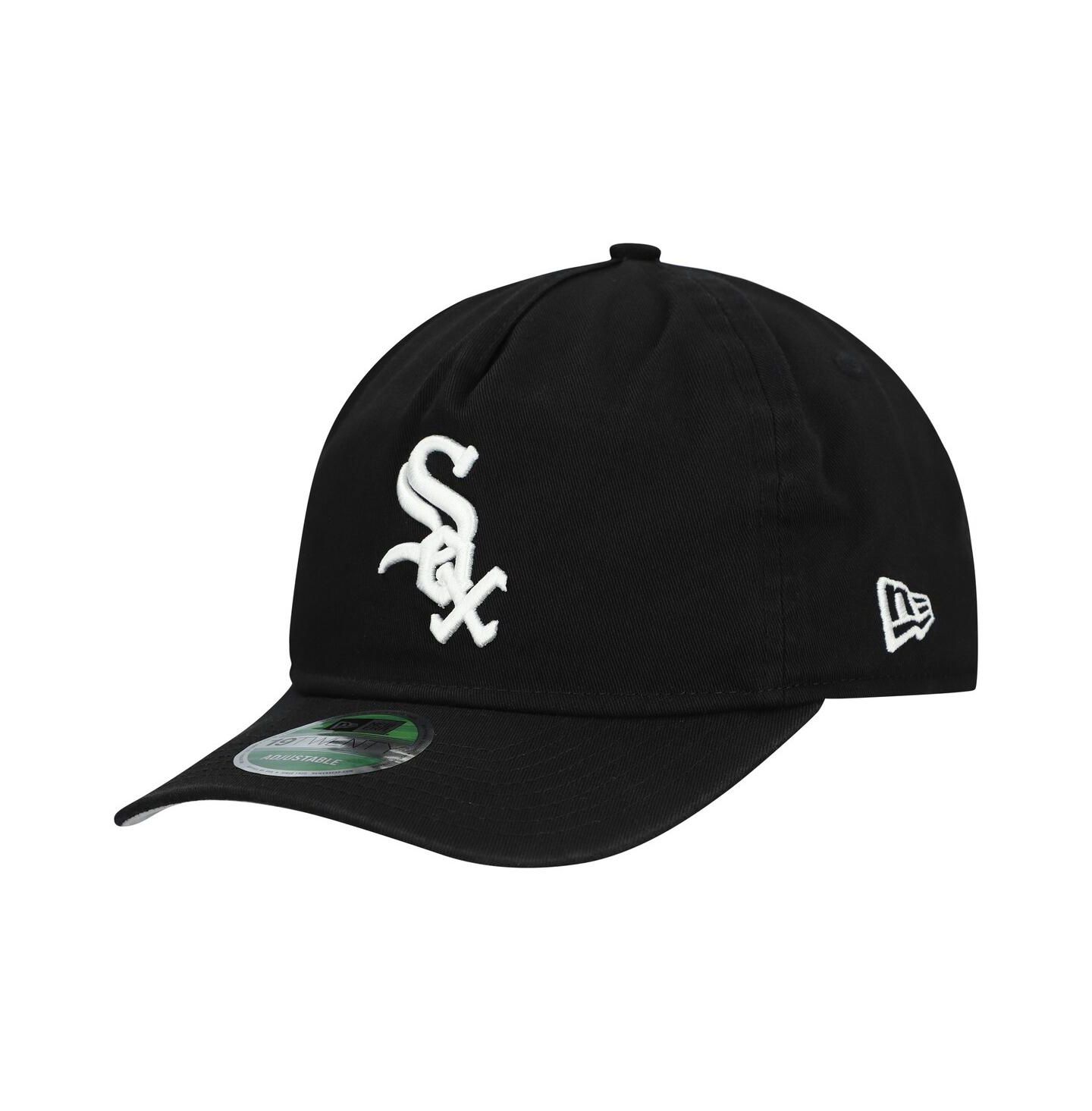Мужская кепка New Era Black Chicago White Sox Team 19TWENTY Adjustable Hat — фото 1