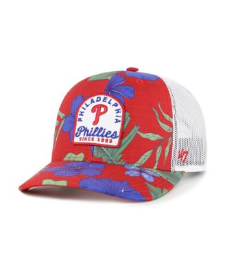 Men's Red Philadelphia Phillies Tei Beachside Adjustable Trucker Hat