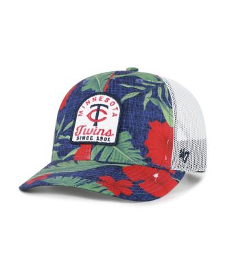 Men's Navy Minnesota Twins Tei Beachside Adjustable Trucker Hat