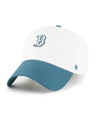 Men's White/Teal Boston Red Sox Contemporary Tonal Clean Up Adjustable Hat
