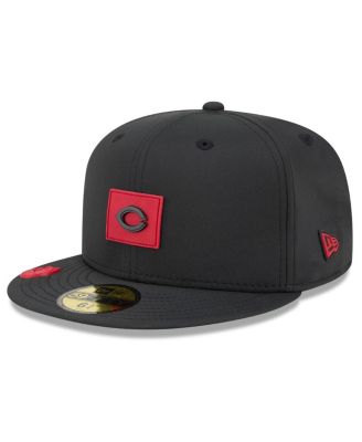 Men's Black Cincinnati Reds 2026 Clubhouse 59FIFTY Fitted Hat
