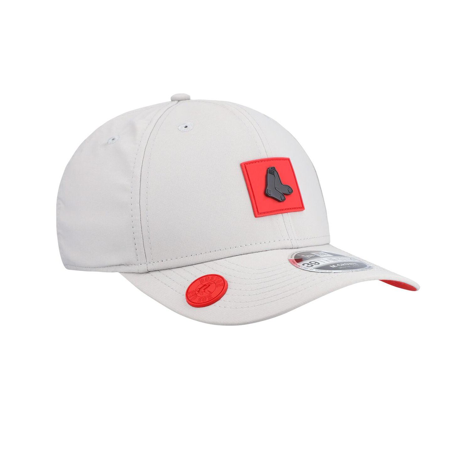 Men's Gray Boston Red Sox 2026 Clubhouse Alternate 39THIRTY Flex Hat