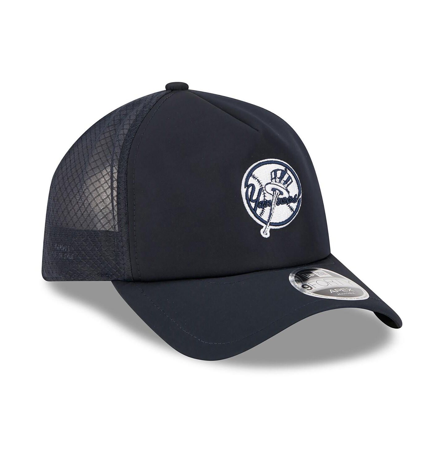 Мужская кепка New Era Navy New York Yankees 2026 Batting Practice Alternate Apex 9FORTY Adjustable Hat — фото 3
