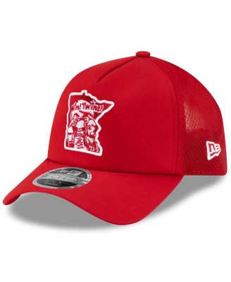 Men's Red Minnesota Twins 2026 Batting Practice Alternate Apex 9FORTY Adjustable Hat