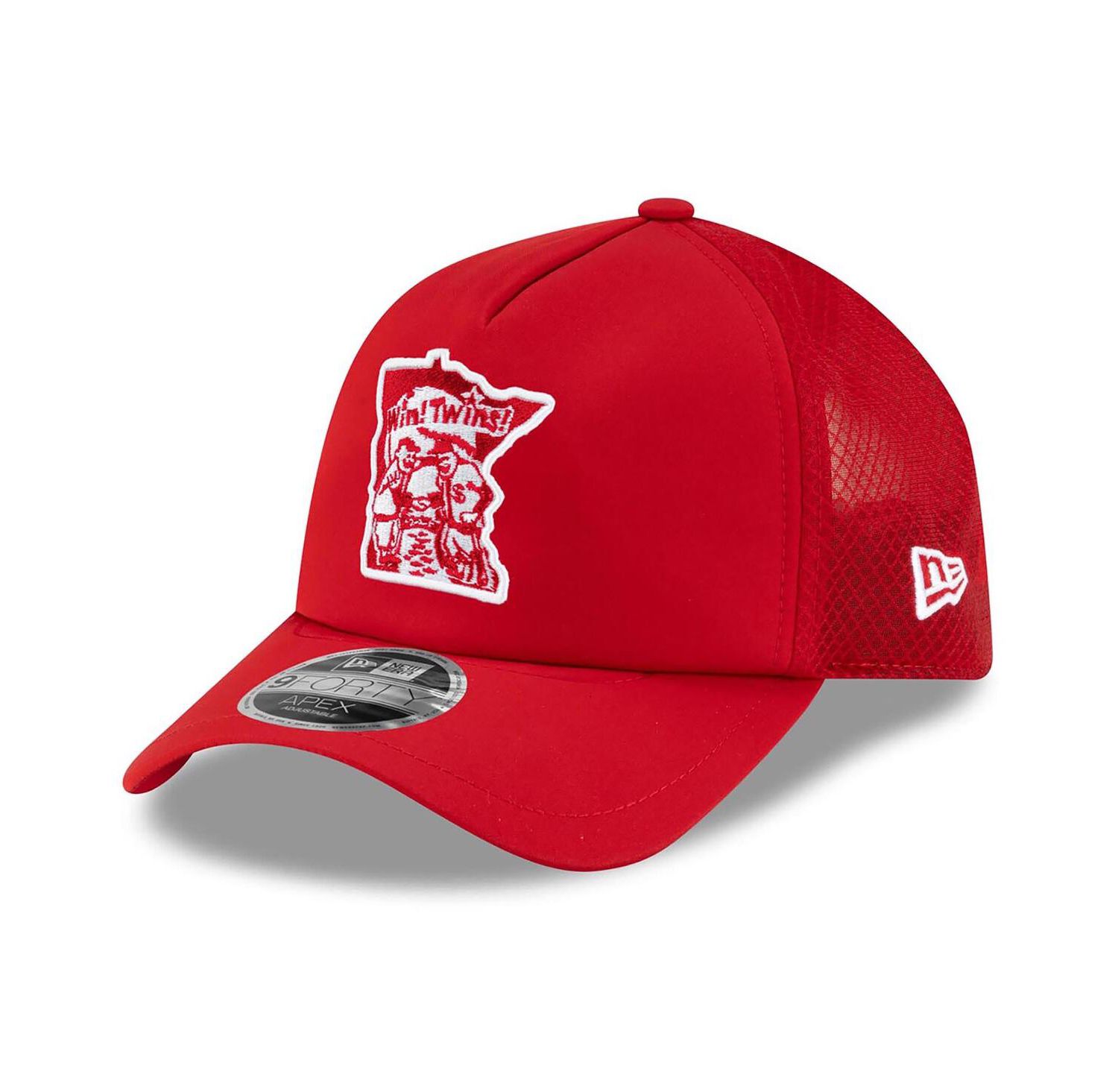 Men's Red Minnesota Twins 2026 Batting Practice Alternate Apex 9FORTY Adjustable Hat