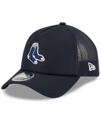 Men's Navy Boston Red Sox 2026 Batting Practice Alternate Apex 9FORTY Adjustable Hat