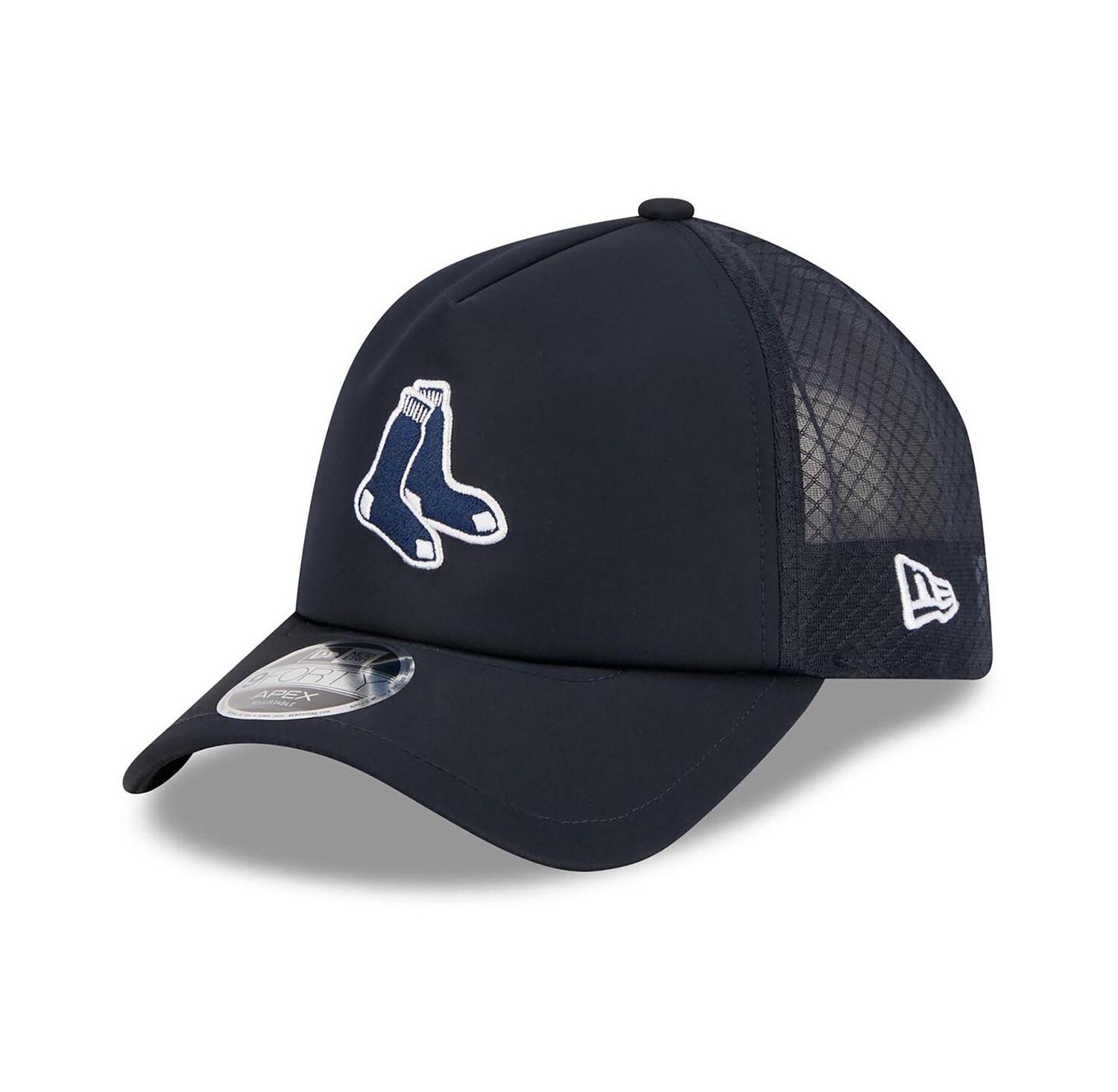 Men's Navy Boston Red Sox 2026 Batting Practice Alternate Apex 9FORTY Adjustable Hat