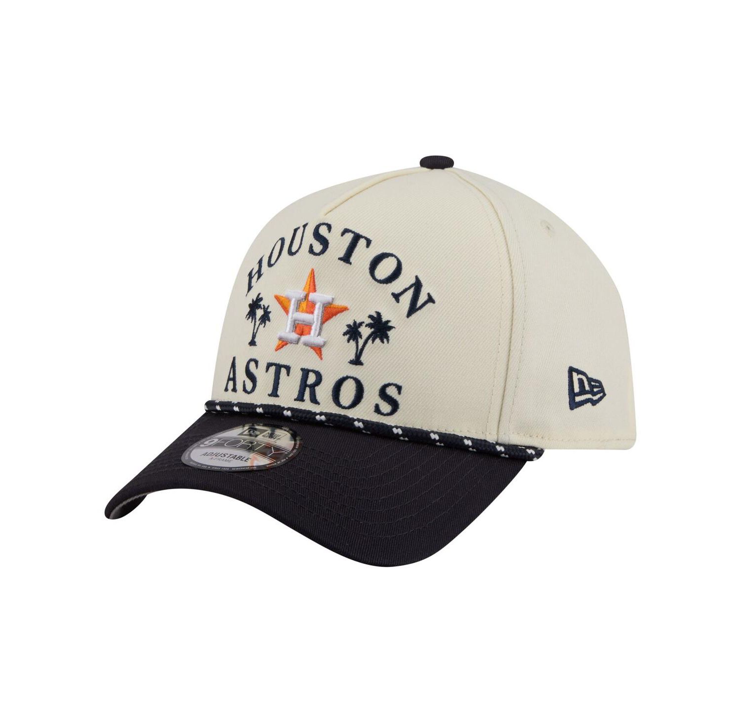 Men's Cream Houston Astros 2026 Spring Training Fan Pack Rope A-Frame 9FORTY Adjustable Hat