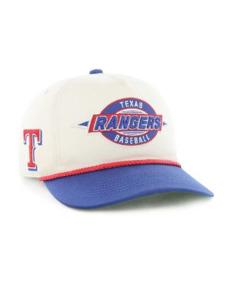 Big Boys and Girls Natural/Royal Texas Rangers Frame Out Hitch Adjustable Hat