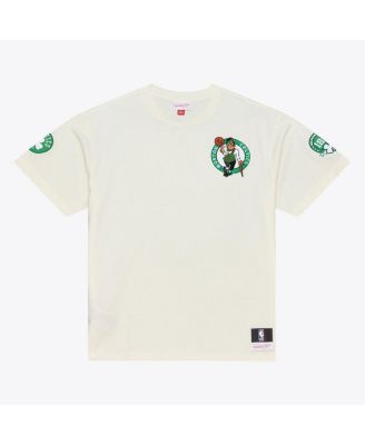 Men's Cream Boston Celtics Hardwood Classics Chainstitch Premium T-Shirt