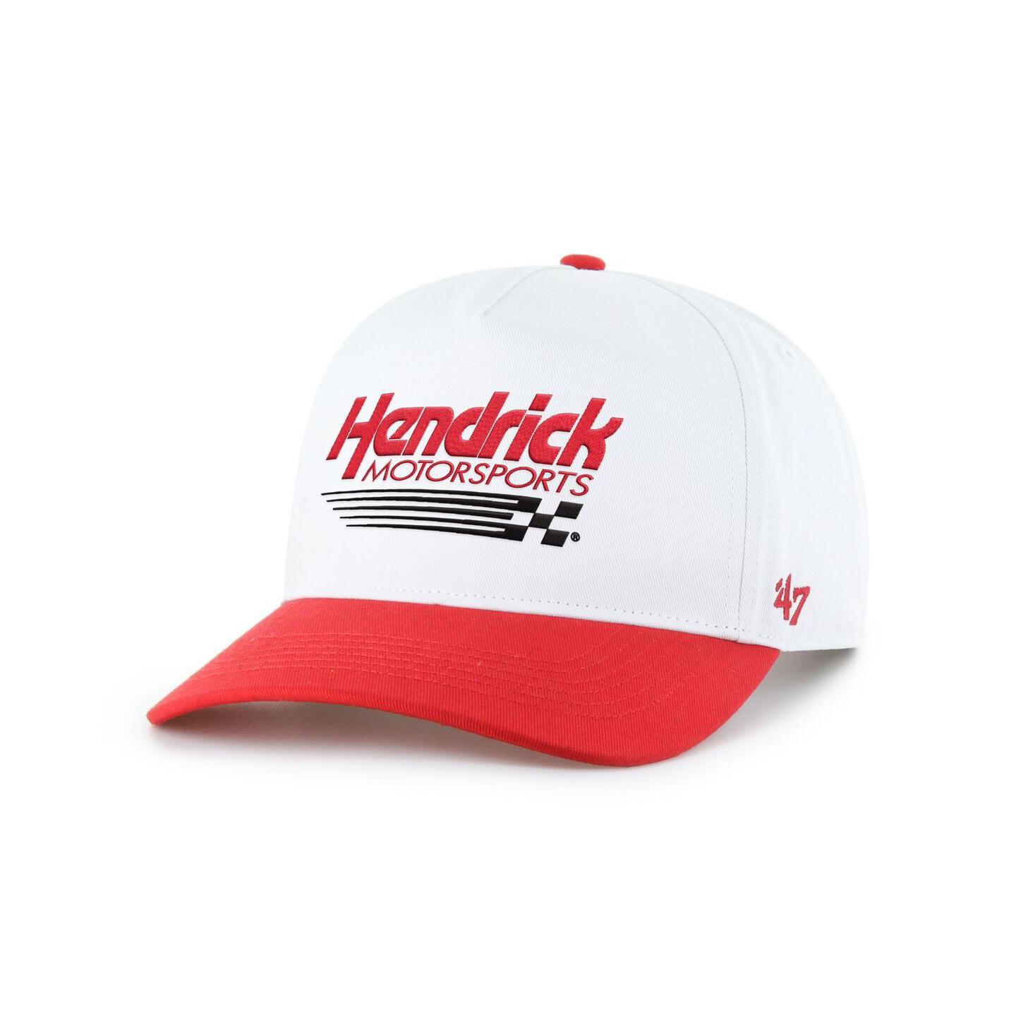 Мужской головной убор '47 Brand White/Red Hendrick Motorsports NASCAR Two-Tone Team Adjustable Hitch Hat — фото 1
