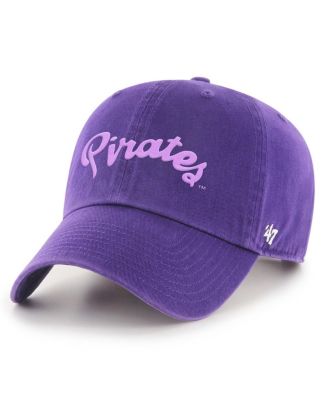 Men's Purple ECU Pirates Powder Purple Tonal Script Clean Up Adjustable Hat