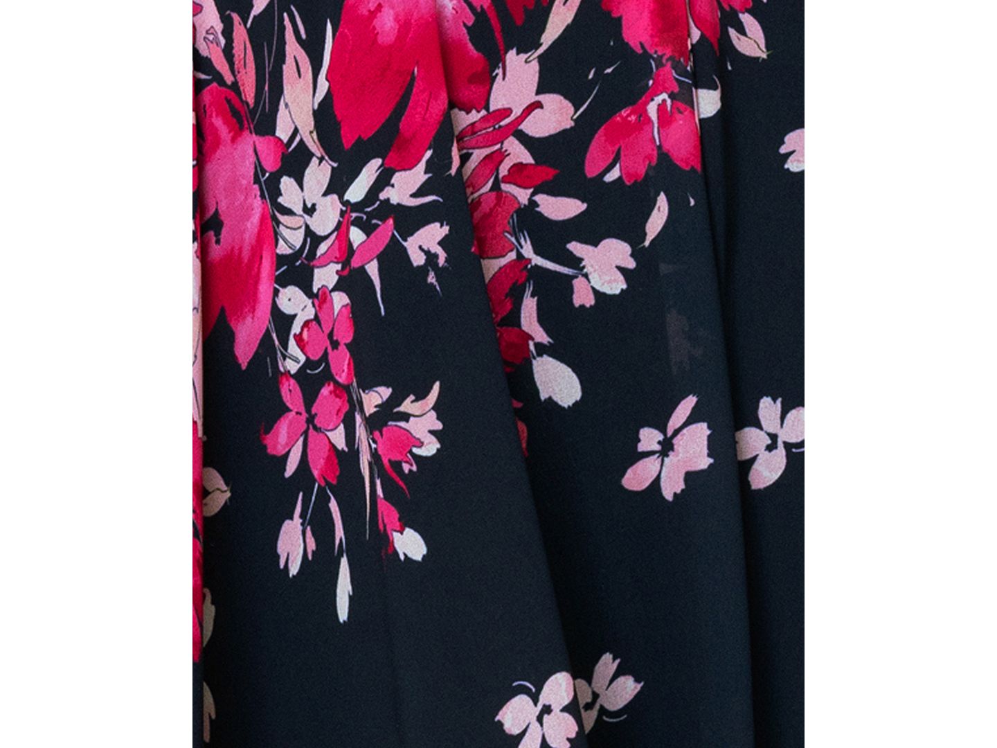 Женское платье Betsy & Adam Halter Neck Long Souffle Chiffon Floral Print, цвет: Тёмно-синий — фото 5