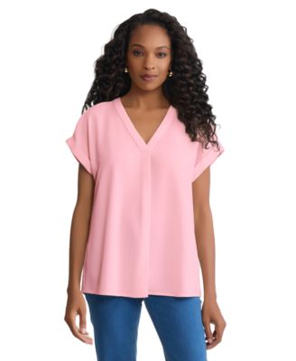 Women's V-Neck Short-Sleeve Top
