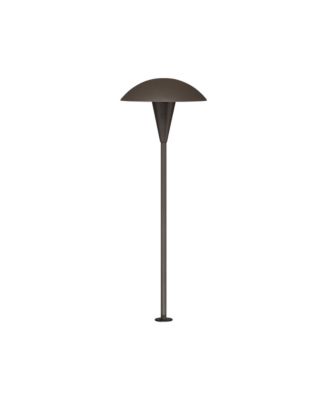 Large Mushroom  High Mid Century Modern Outdoor Landscape Path Light Porch Low Voltage LED Bulb Bronze Finish
