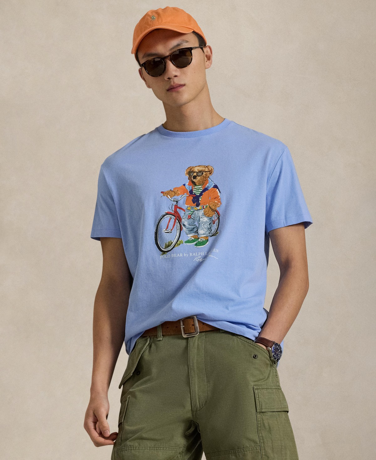 Мужские Polo Ralph Lauren Classic-Fit Polo Bear Jersey T-Shirt — фото 1
