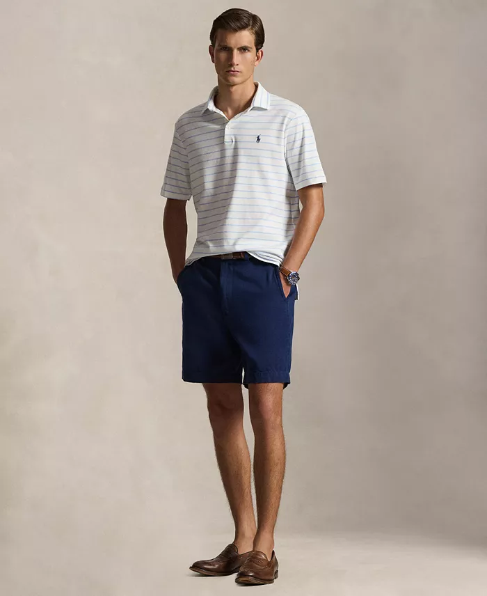Classic Striped Soft Cotton Polo Shirt - thumbnail 2