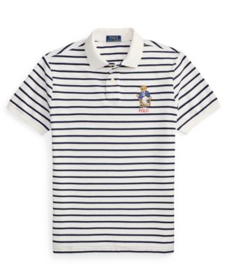 Polo Ralph Lauren Custom Slim-Fit Polo Bear Polo Shirt - Macy's