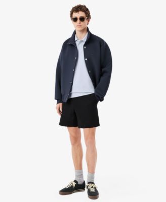 Men's Slim-Fit Jacquard Branded Pique Polo Shirt