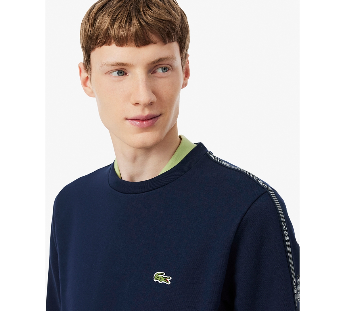 Lacoste Men's Long-Sleeve Fleece Sweatshirt