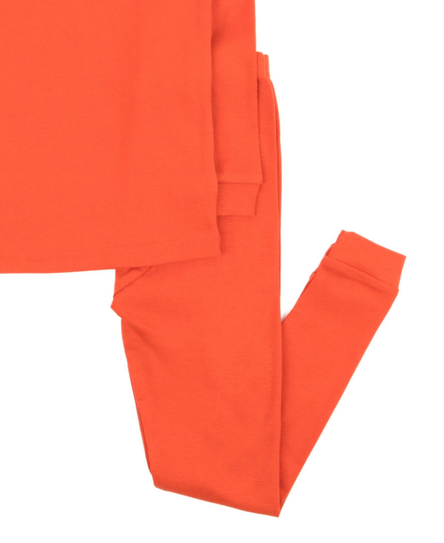 Toddler Matching Family Two Piece Cotton Long Sleeve Solid Color Pajamas 2T-5T