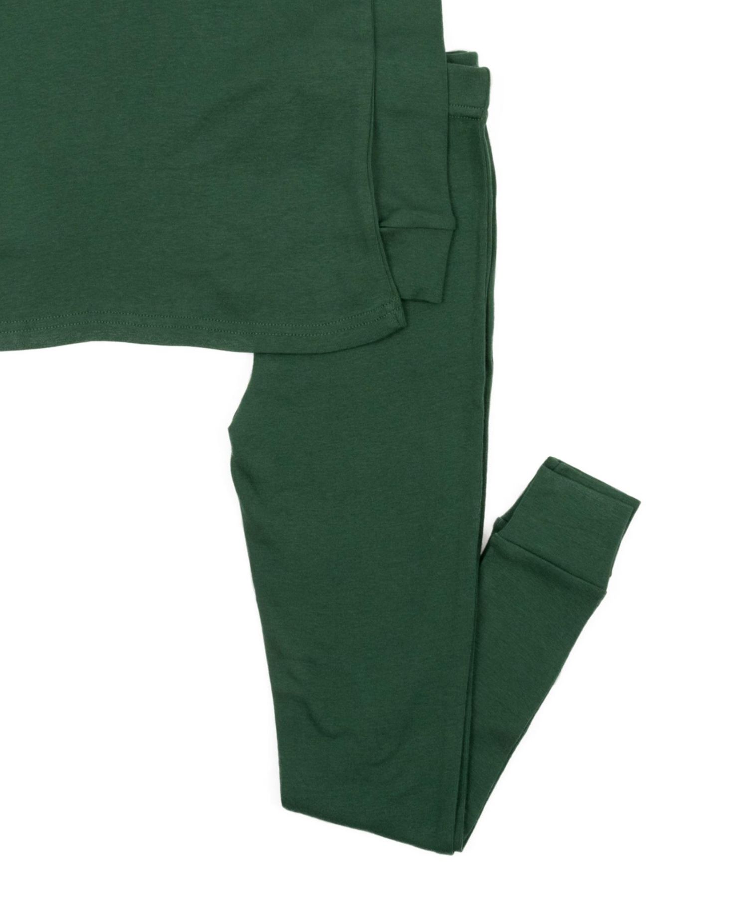 Kids Matching Family Two Piece Cotton Long Sleeve Solid Color Pajamas 6-14