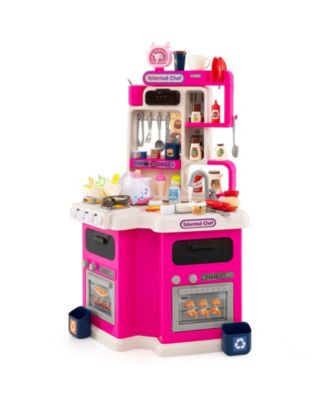 Kids Corner Play Kitchen with Realistic Lights and Sounds