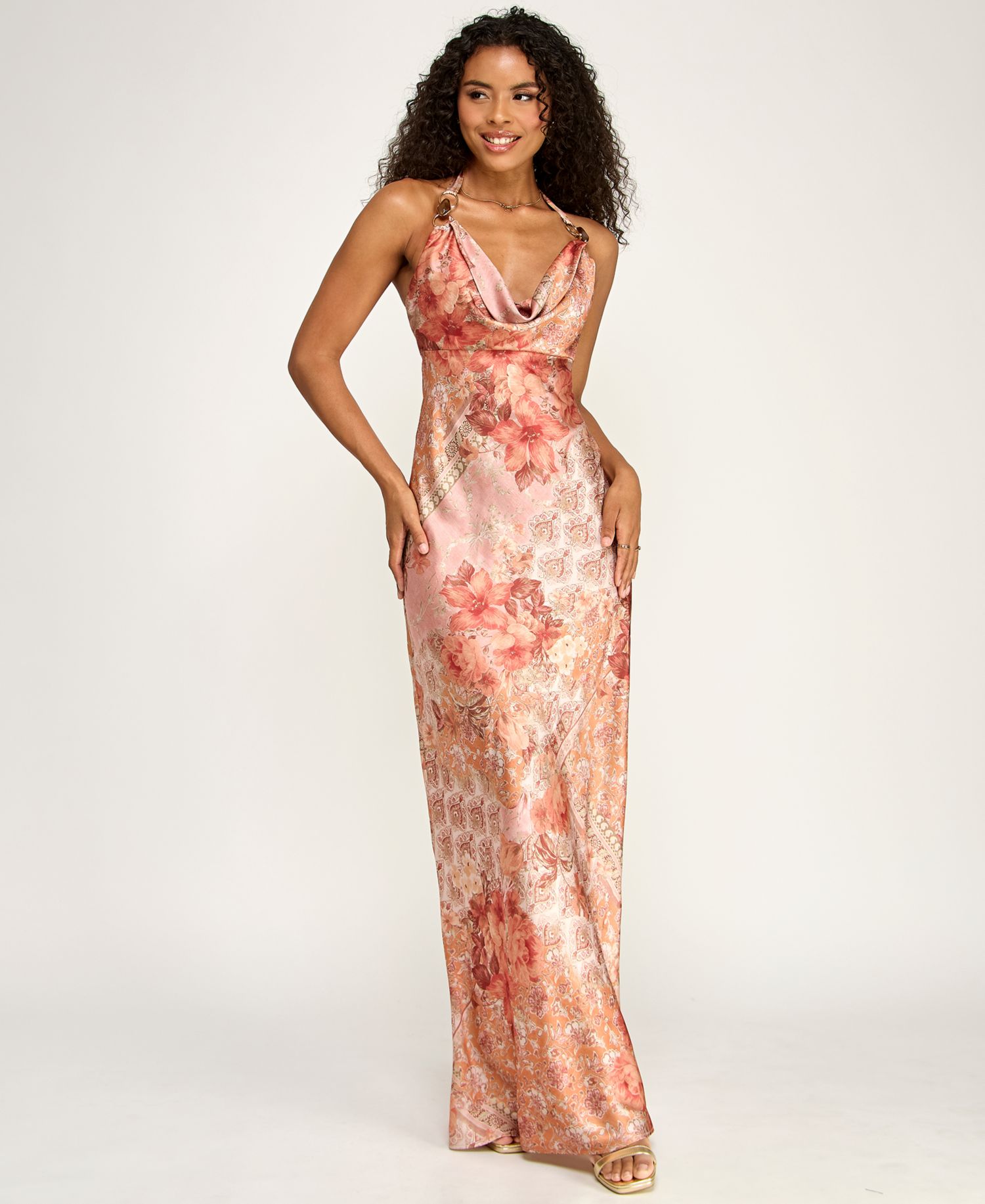 Women's Sleeveless V-Neck Long Dress