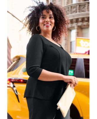 Women's Ponte Wide Leg Pant