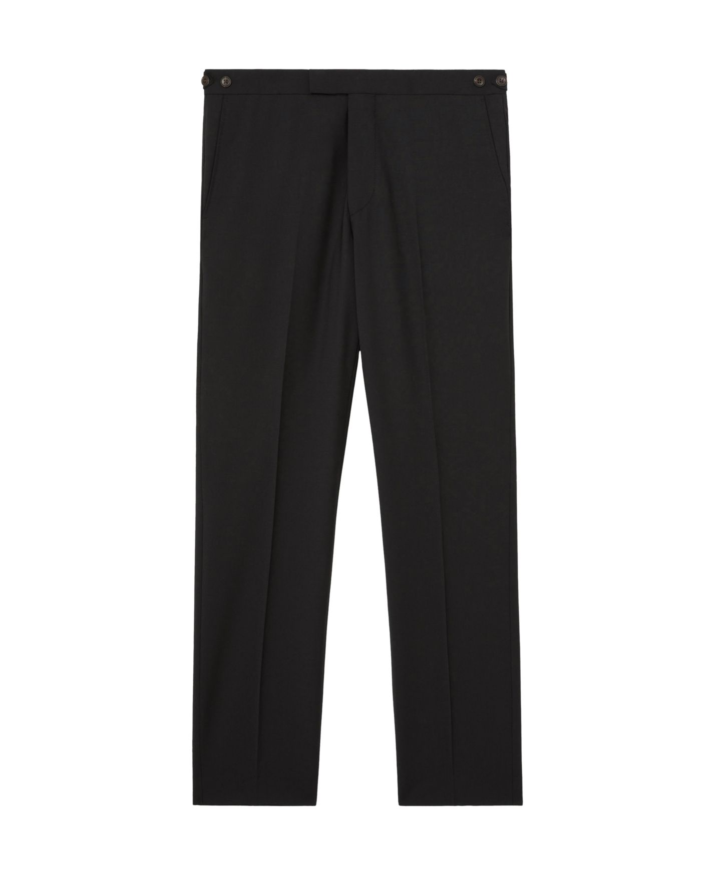 Мужские брюки REISS Promise Tailored-Fit Wool-Blend Suit, цвет: Чёрный — фото 3