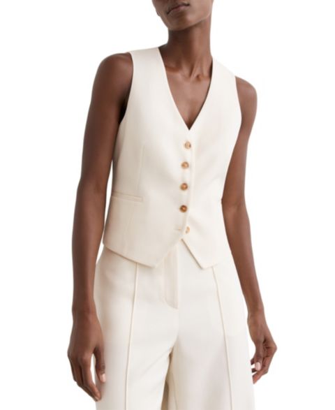 Женские куртки REISS Malin Button-Through Tailored Waistcoat
