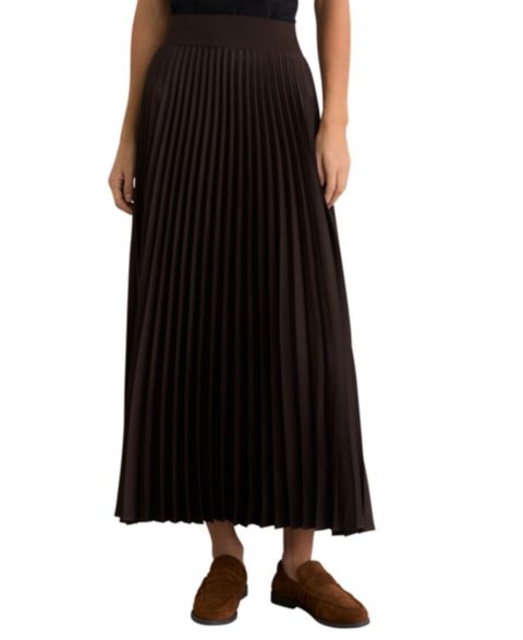 Женская юбка REISS Seren Pleated Midi, цвет: Шоколадный