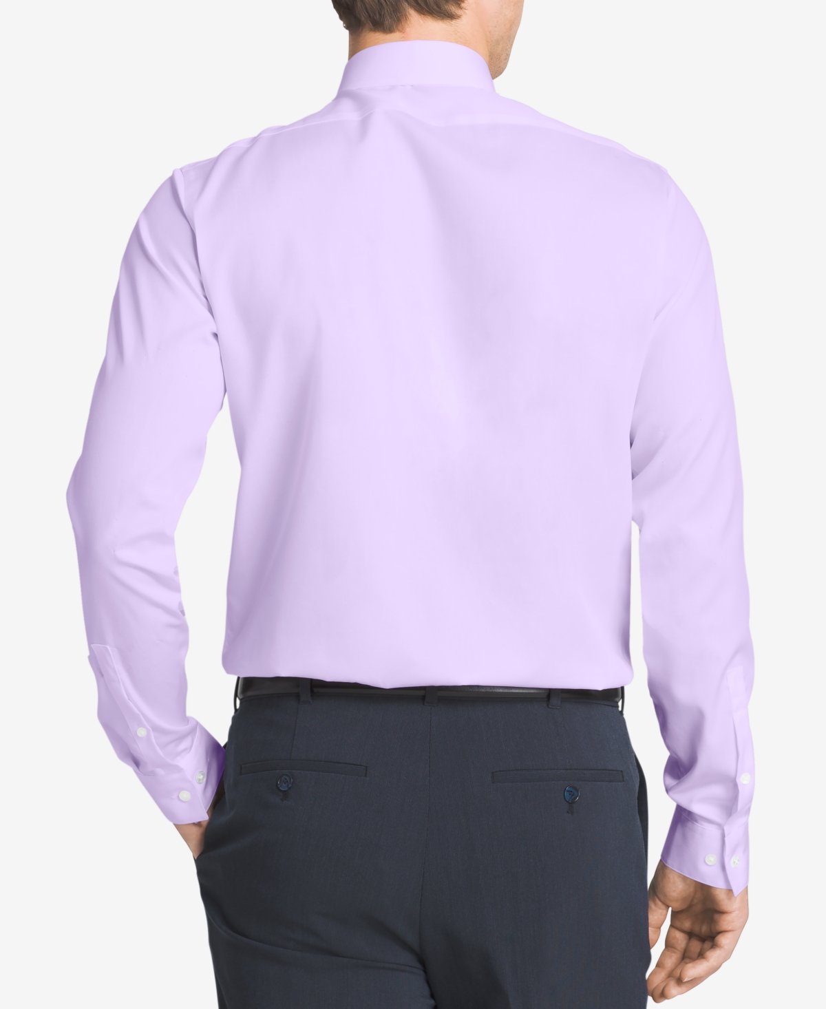 Calvin Klein Steel Men's Slim-Fit Non-Iron Herringbone Dress Shirt