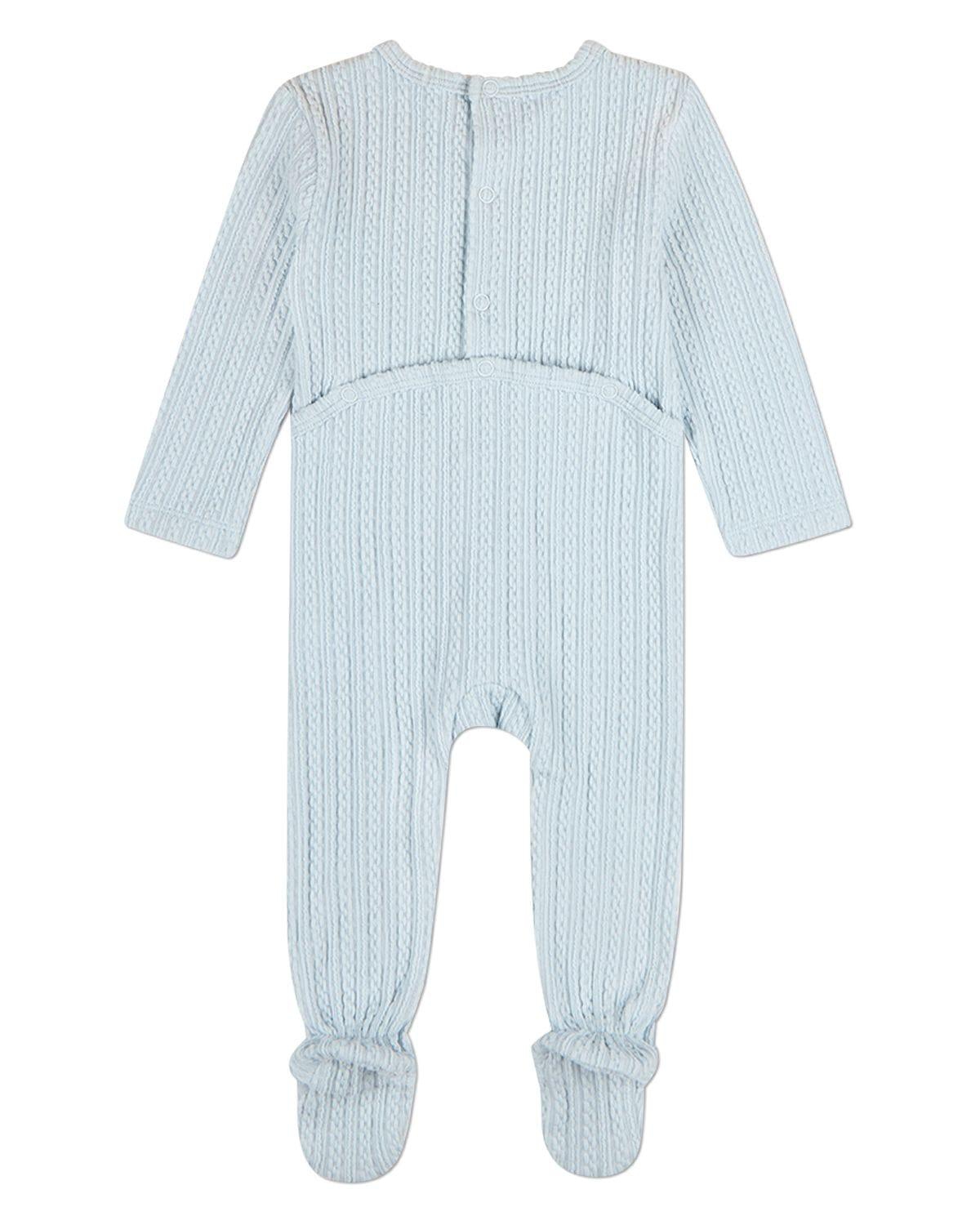 MeMoi Baby Girls Delicate Link Patterned Footie