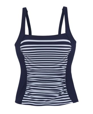 Women's Striped Tankini Swimsuit Top
