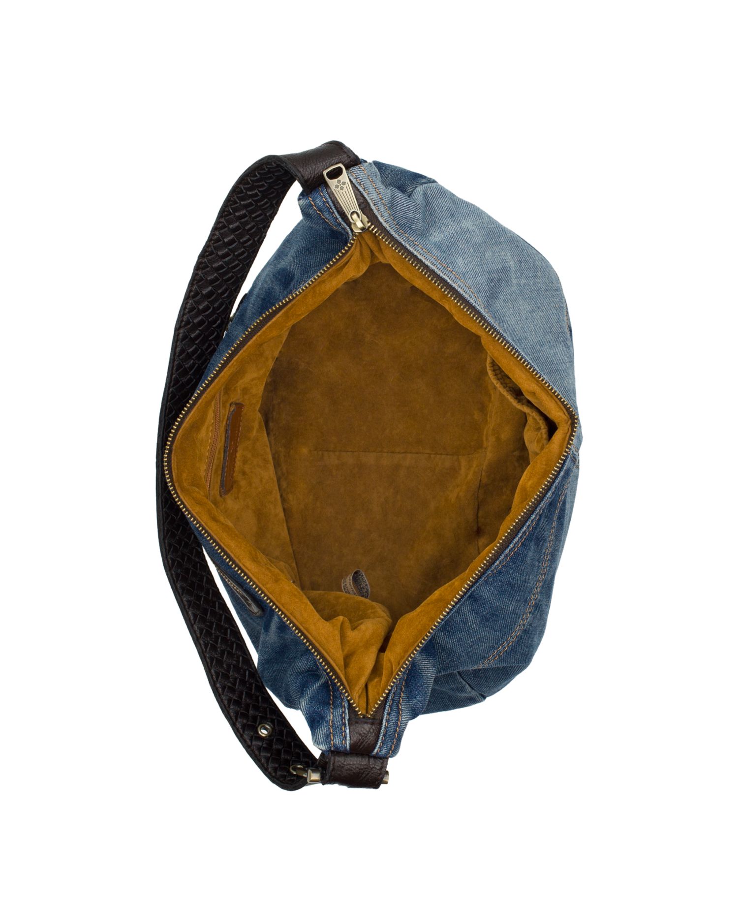 Lou Large Denim Patchwork Hobo Handbag
