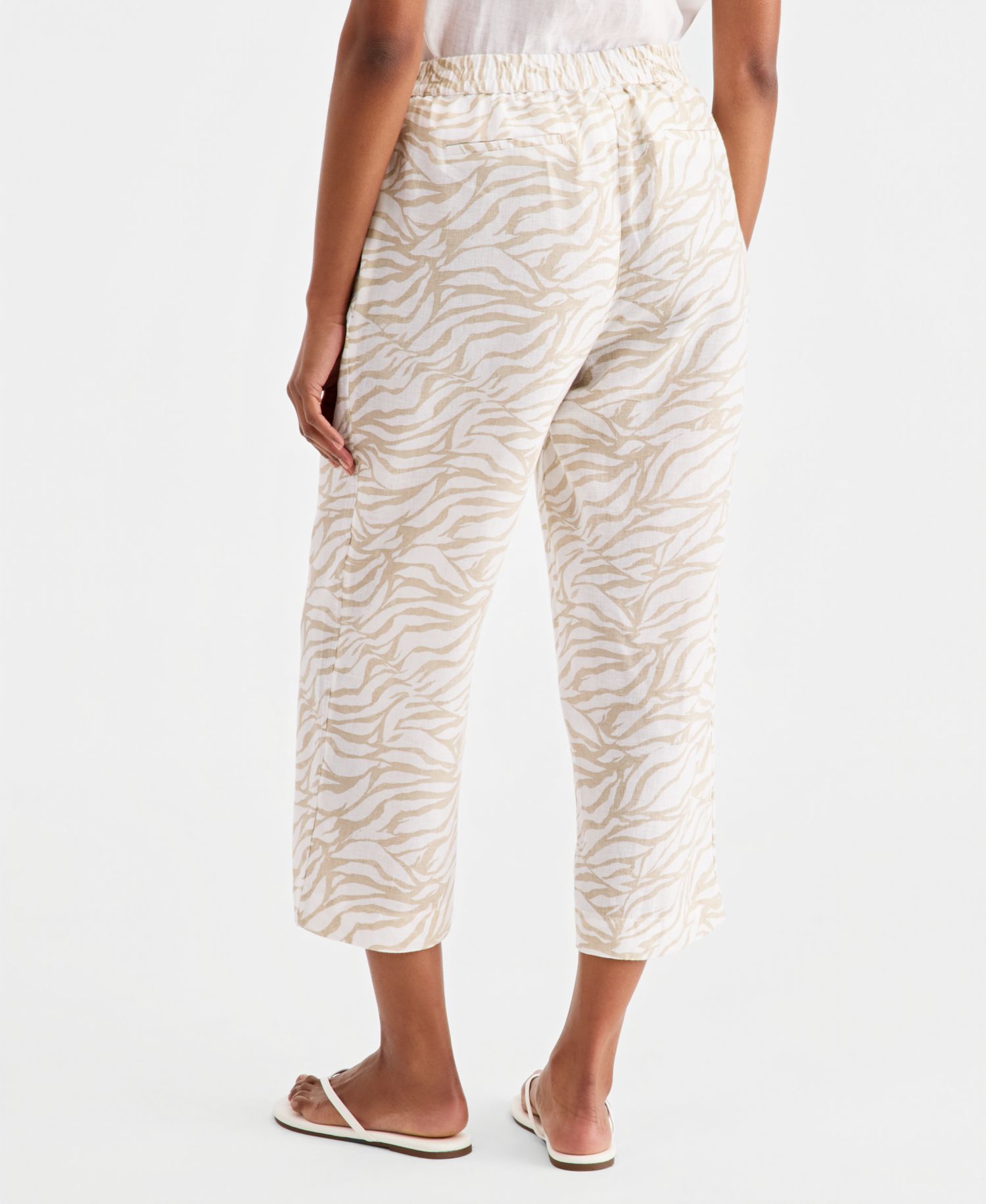 Women's 100% Linen Drawstring Pants