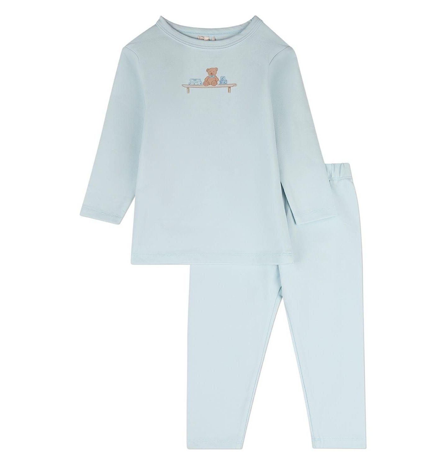 MeMoi Little Girls Kids' Bear On A Shelf 2 Pc Lounge Set, цвет: Синий — фото 1