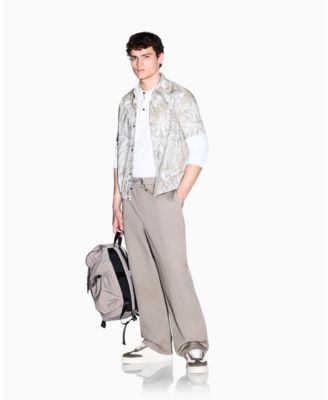 Men's IBIZA X Cotton Leaf Print Button Down Shirt